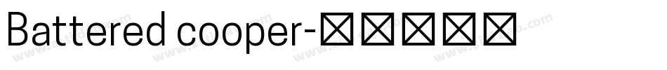 Battered cooper字体转换